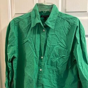 Green Banana Republic Long Sleeve Collared Shirt Size M